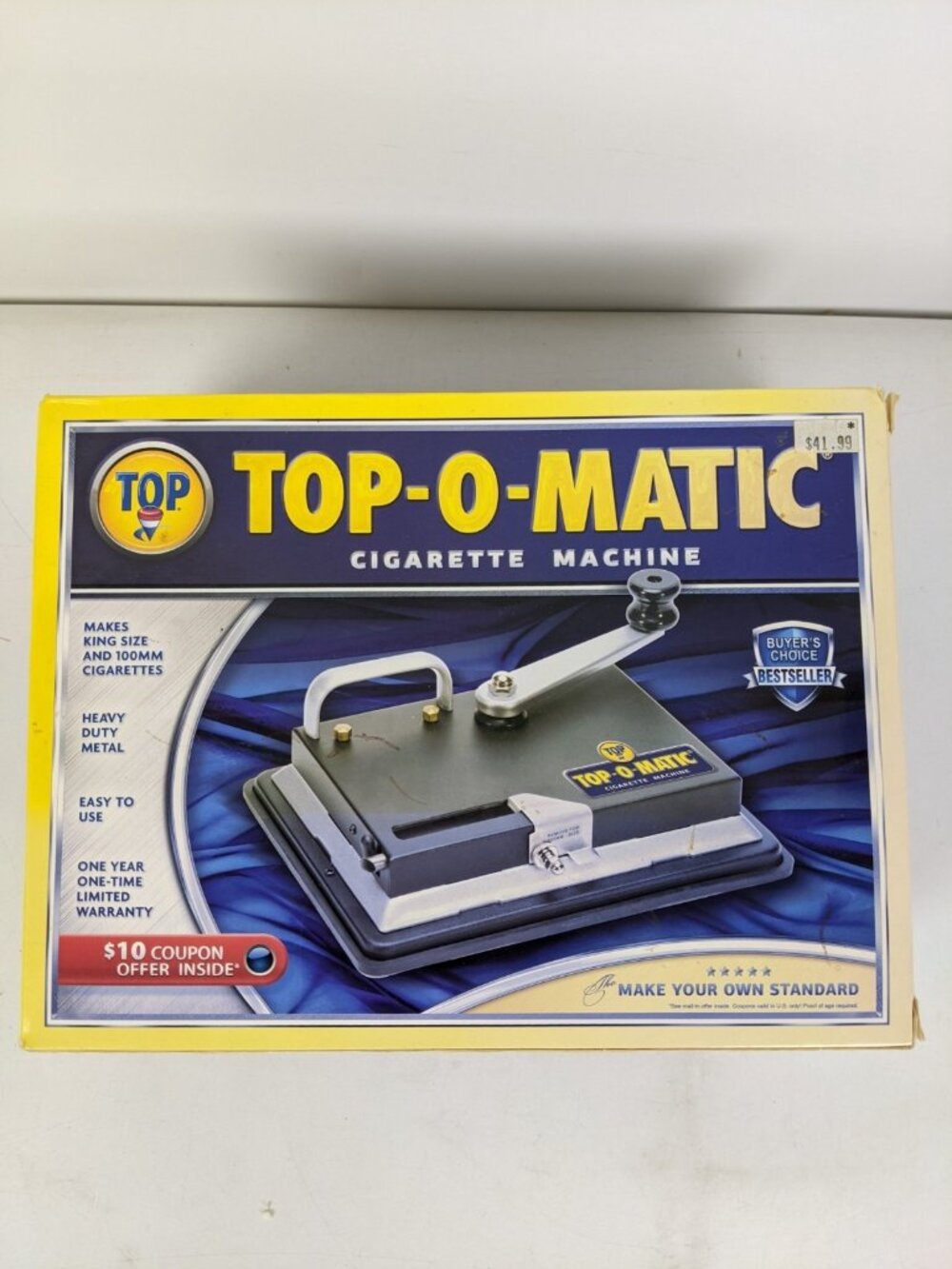 TOP-O-MATIC CIGARETTE MACHINE KING SIZE & 100MM CIGARETTES BRAND NEW